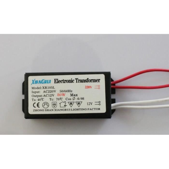 Transformateur 220V 12V LED étanche IP44, Adaptateur Secteur