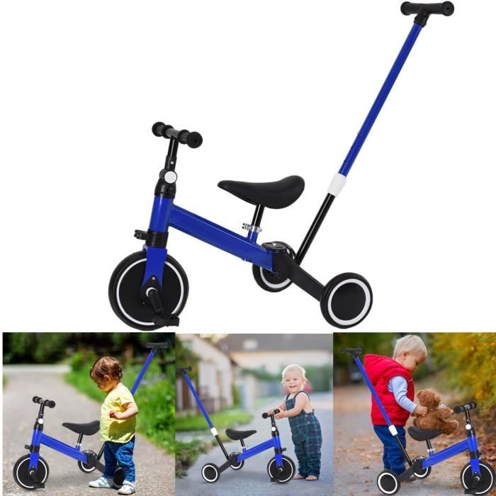 Tricycle Pliable pour Enfants YYIXING®4 en 1 - Bleu