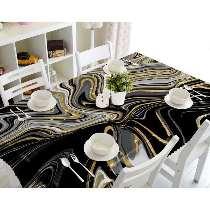 Nappe rectangle 150x200 Jacquard polyester LOUNGE noir Nappe rectangle 150x200 Jacquard polyester LOUNGE noir