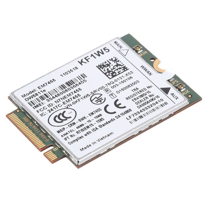 Carte Réseau 5G PCIe M.2 DW5930E - Module WWAN Plug And Play Pour Ordinateurs Portables Dell Latitude - 6