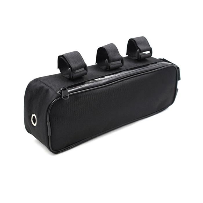 Sacoche De Cadre Vélo électrique – Tissu Oxford Imperméable 32x9x10,5 Cm, Rangement Batterie/contrôleur Li-ion, Fixation Solide, Rembourrage Choc