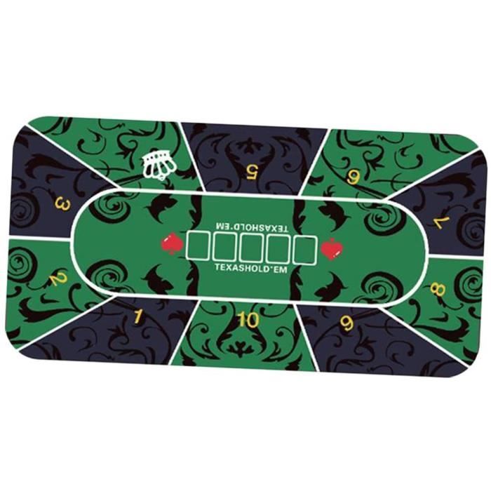 Accessoire Poker Tournois Tapis De Poker Professionnel Engelhart - 120x60cm - Antidérapant - Surface Polyester/Caoutchouc Surface Jeu Texas Holdem