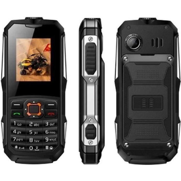 Téléphone Portable Étanche 18' IP68 Incassable Dual SIM Bluetooth Noir — free download