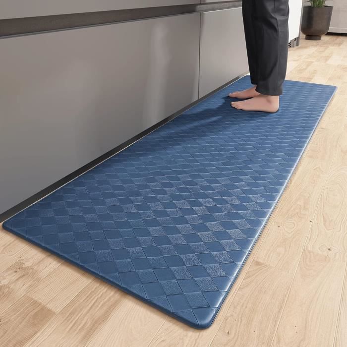 Color G Tapis Cuisine Devant Evier, Tapis de Cuisine Antidérapant et Lavable, Tapis Cuisine Tissé Antidérapant, Tapis de Passage Facile à Nettoyer pour Cuisine, Manger, Buanderie (Brun, 43x120cm