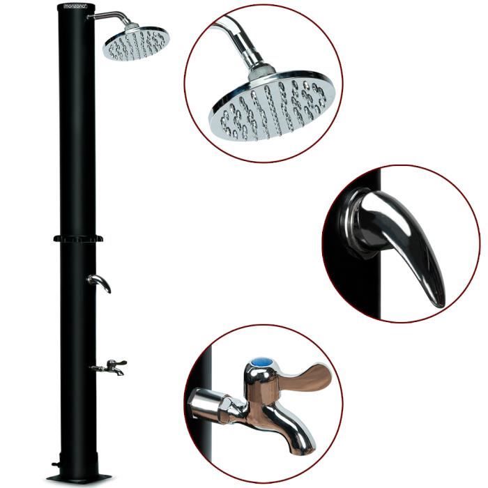 Douche Solaire Extérieure 20L – Chauffe-eau Solaire Sans électricité, Pour Piscine, Camping, Plage