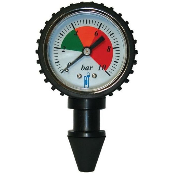 100 mm Manomètre horizontalement ø 80 classe 2.5 air comprimé sous vide Manomètre
