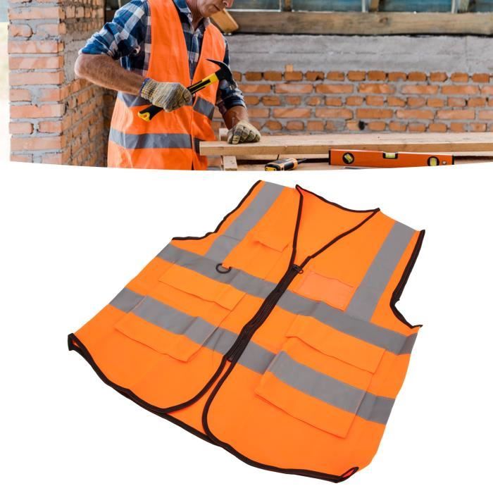 TEMPSA Gilet De Sécurité Réfléchissant Vert Fluo - Auto