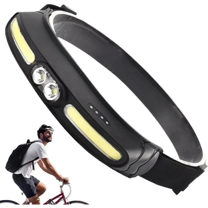 Lampe Frontale LED COB Compacte – Légère, 3 Modes, Réglable, Pour Sport, Rando, Vélo (noir) - 2