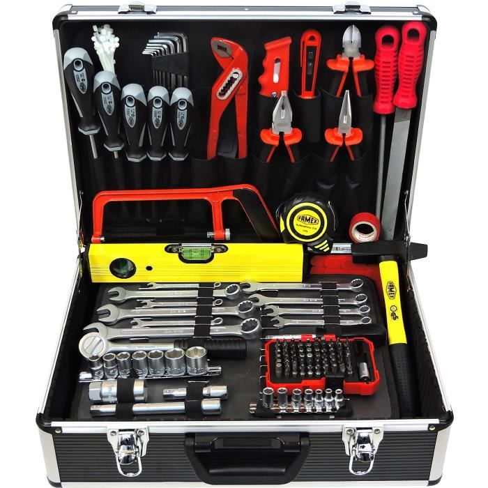 Malette à outils Complète 164 pièces - Coffret à outils - Caisse à outils -  Boite à outils - FAMEX 745-48 - Cdiscount Bricolage