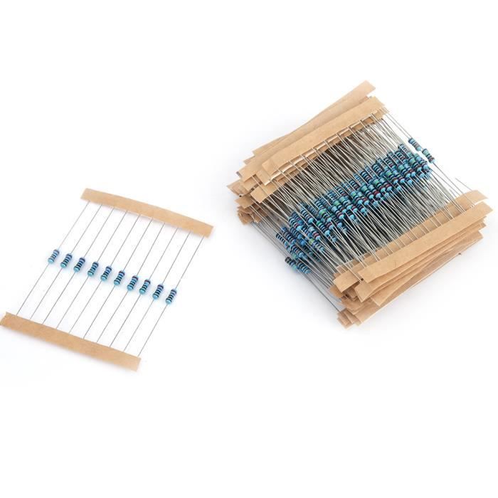ROM Résistance 1 / 4W 10-1M Ohm 1 / 4W Résistance 1% Tolérance Kit D