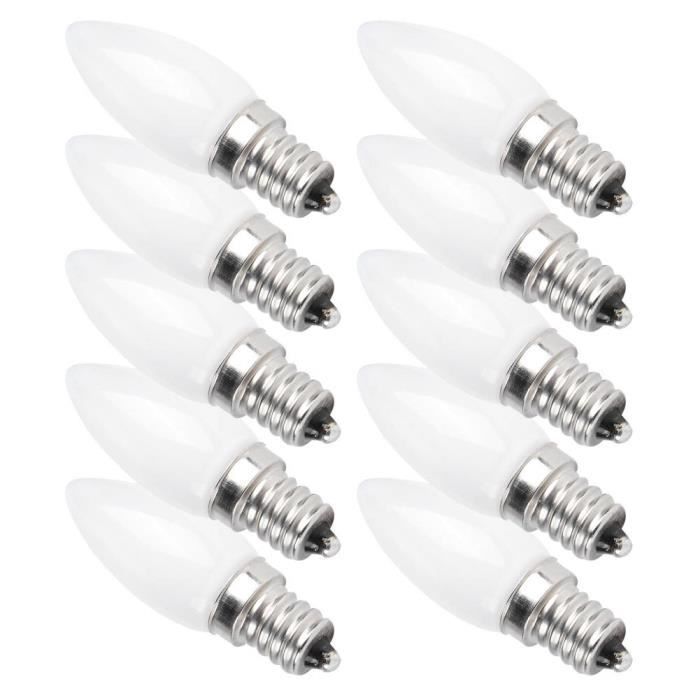 Ampoule de machine à coudre 10pcs Ampoule LED de Réfrigérateur E12 1.5W AC  230V pour Lampe de Machine à deco halogene - Cdiscount Maison
