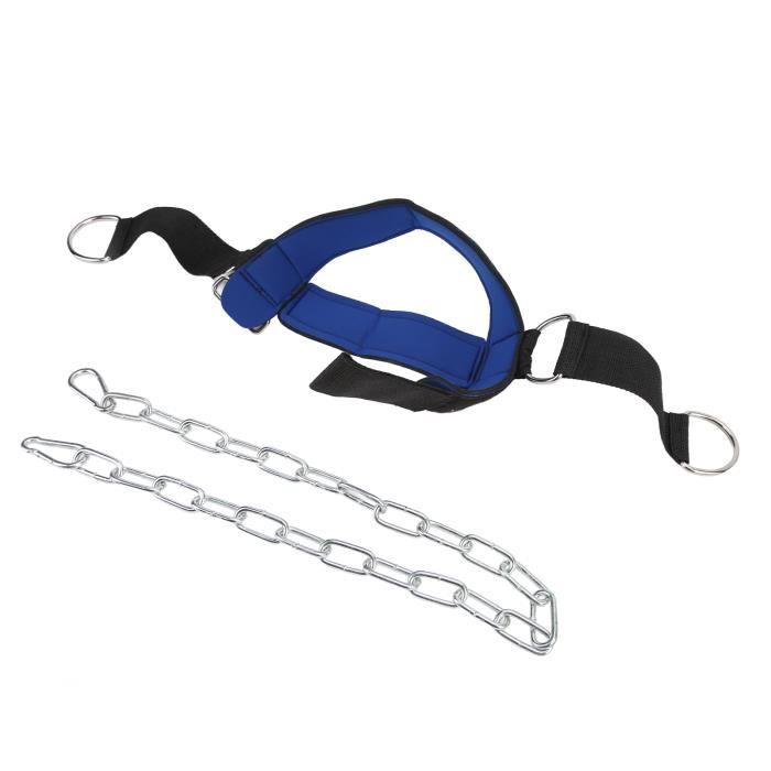 Harnais De Musculation Pour Le Cou - Ajustable - Pour Haltérophilie, MMA, Rugby Et Renforcement