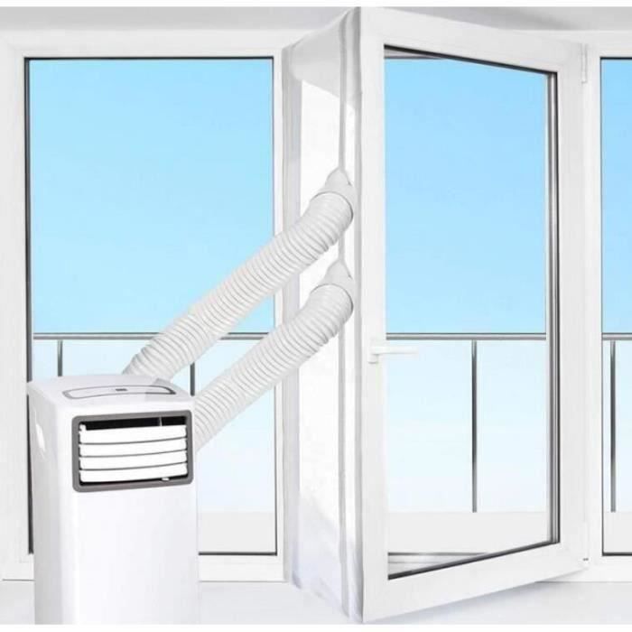 GOBRO4M Joint de Fenêtre Kit De Calfeutrage Pour Climatiseurs Mobiles et Sèche-linge Blanc