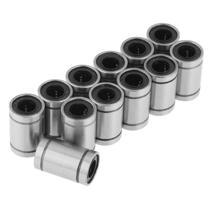 SUC-Roulement à mouvement linéaire Linear Motion Bearing, 12pcs Low ...