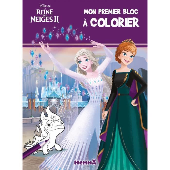 Disney La Reine des Neiges 2 – Mon premier bloc à colorier – Livre