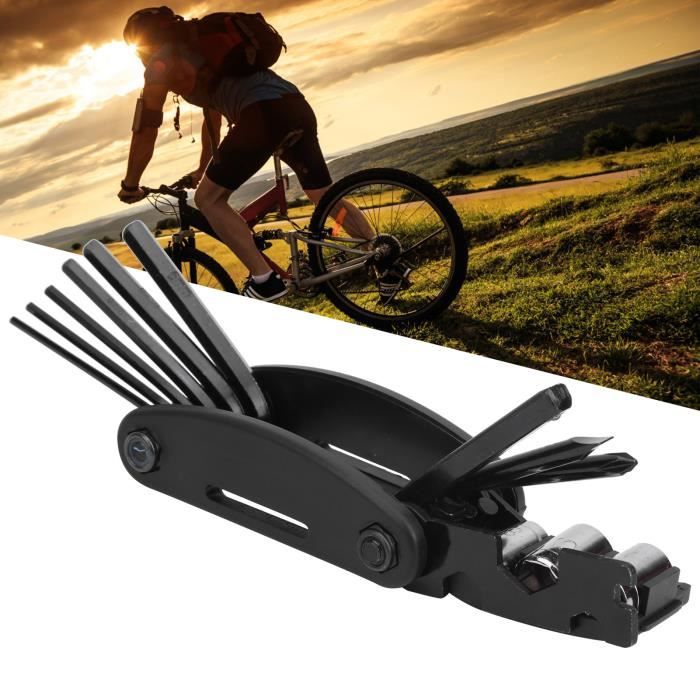 Outil de réparation multi de bicyclette, outil de réparation de cyclisme,  voyage pratique léger et compact portable pour vélo-FUT
