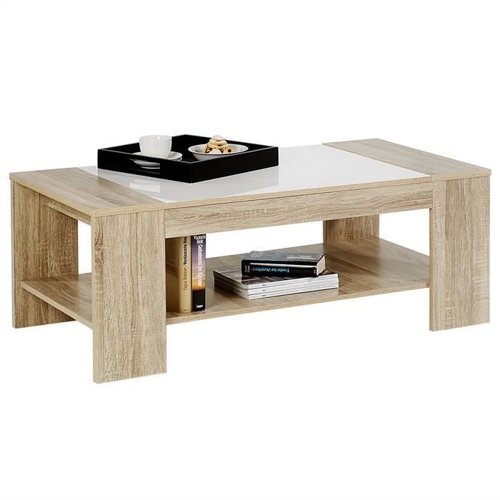 Table Basse Sonoma Et Blanc