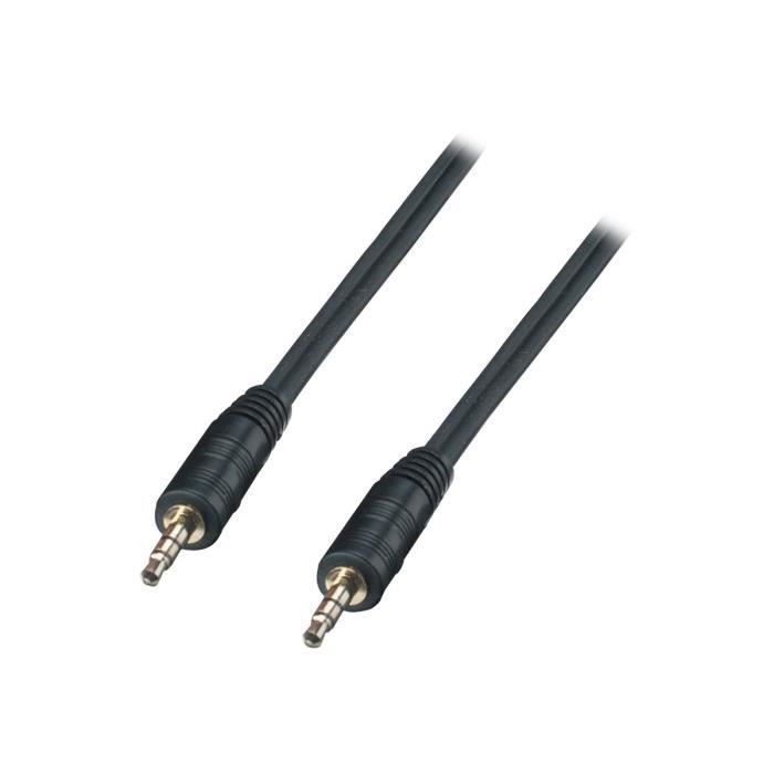 Lindy Premium Câble audio mini stéréo-téléphone 3,5 mm (M) pour mini stéréo-téléphone 3,5 mm (M) 20 m blindé noir moulé