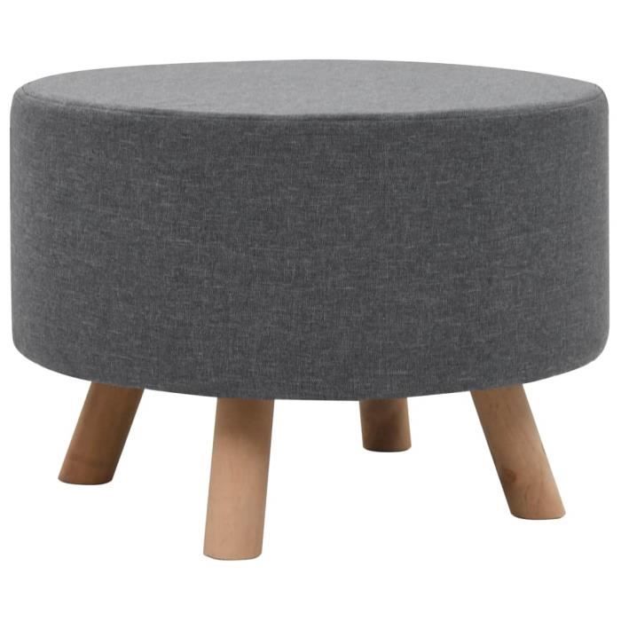 Tabouret Rond Tissu 56 X 40 Cm Gris Fonce Cdiscount Animalerie