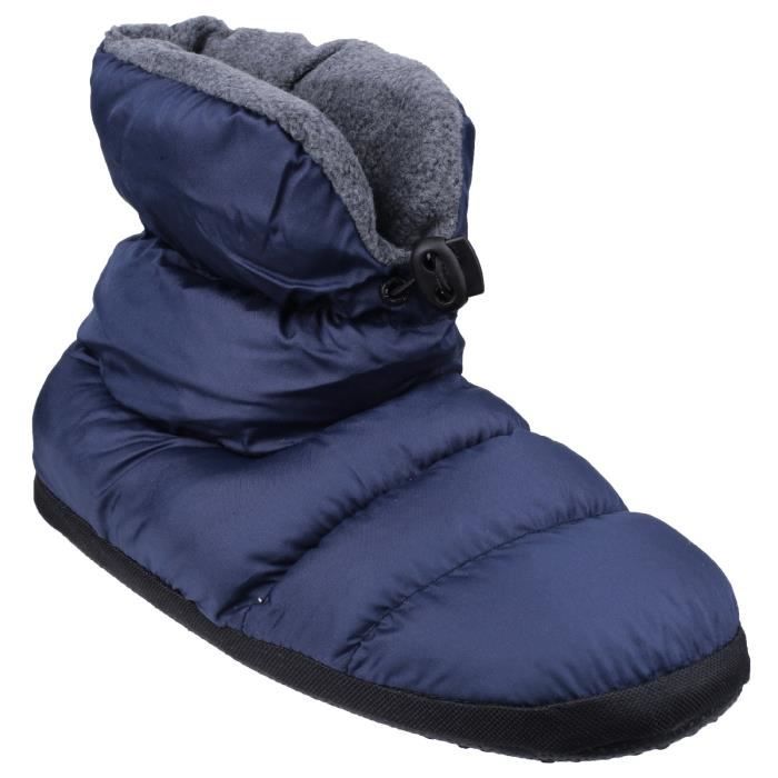 Cotswold camping pour homme à enfiler confort chaud fourrure synthétique camping botte pantoufles bleu marine Cotswold camping pour homme à enfiler confort chaud fourrure synthétique camping botte pantoufles bleu marine