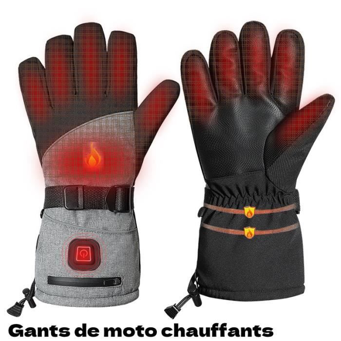 Gants chauffant tactile electrique waterproof pour hiver moto scooter  impermeable neige montagne coupe vent - Cdiscount Auto