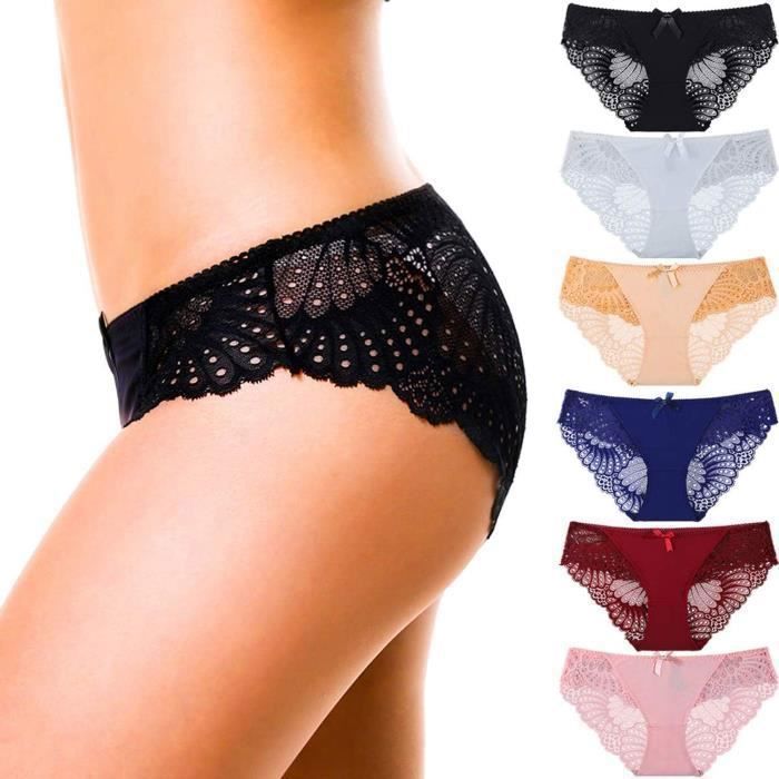 6 Pi ces Femme Sous V tements Bas Shorty Culotte Invisible Sans