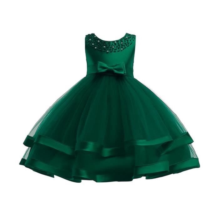 Bébé Fille Robe de Princess Robe Carnaval Robe Elegante Tulle Robe de Soirée de Mariage sans