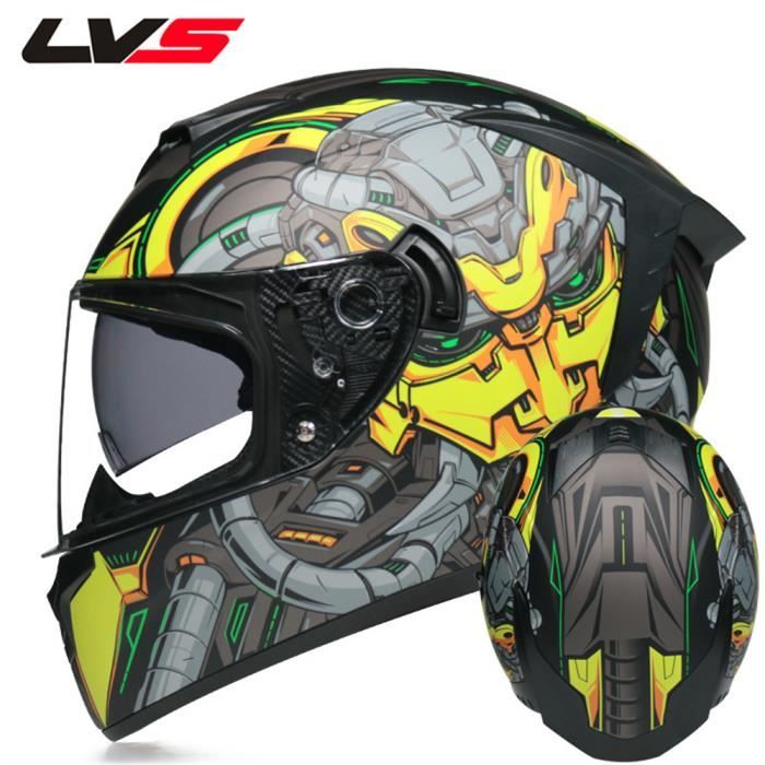 Casque Moto Intégral JIEKAI JK316 Avec Bluetooth, Double Objectif, Homologué DOT