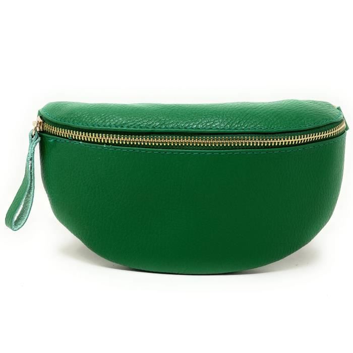 Sac banane LOUDO Vert anglais Cdiscount Bagagerie Maroquinerie