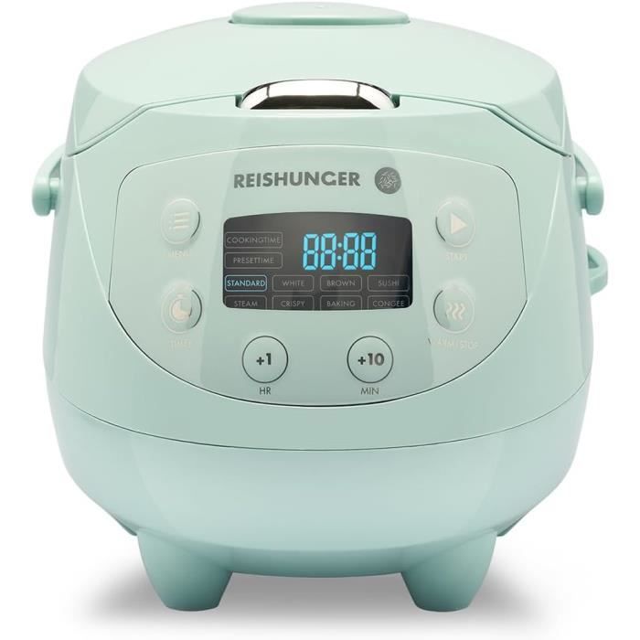 Cuiseur Riz REISHUNGER Mini Auto avec Fonction Maintien au Chaud et Bol en Céramique