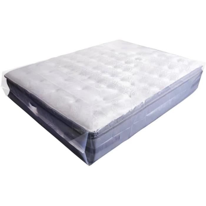 Lot De 5 Sacs De Rangement Transparents XXL 100x150 Cm - Sacs Plastique étanches Pour Déménagement, Couette, Valise, Tapis