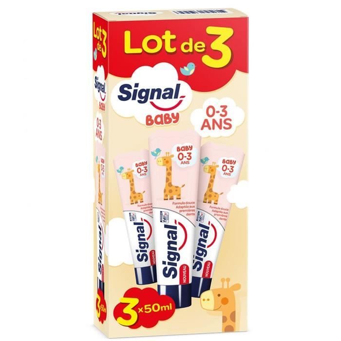 Signal Dentifrice Bebe 3x50ml Cdiscount Au Quotidien