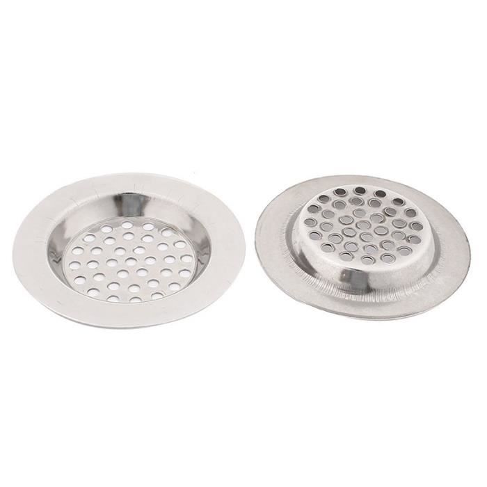 2pcs filtre de lavabo et d/'evier en acier inoxydable pour la Salle de bains e S0