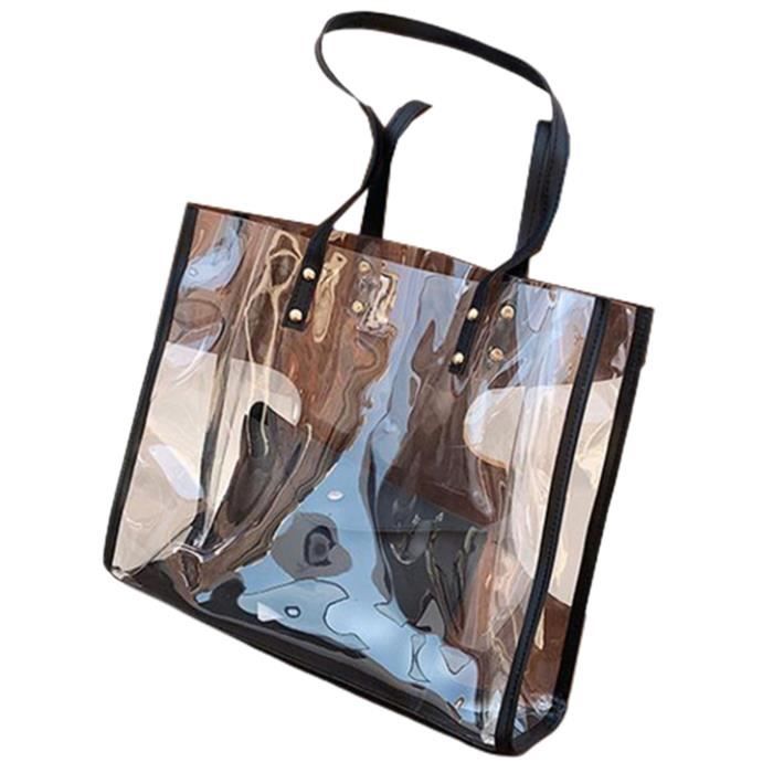 Sac Transparent Sac Femme Sac à Main Mode PVC Sac Transparent Sacs à Main  de Haute Qualité Feminina Seau BandoulièRe Couleur: Noir - Achat / Vente  Femmes Sac - Cdiscount