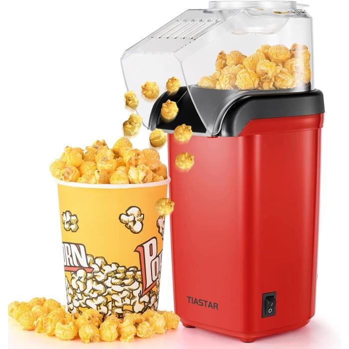 Macchina Dei Pop Corn Aicook Macchina Pop Corn, 1400W Macchina Per Popcorn Senza Olio E Macchinetta Pop Corn