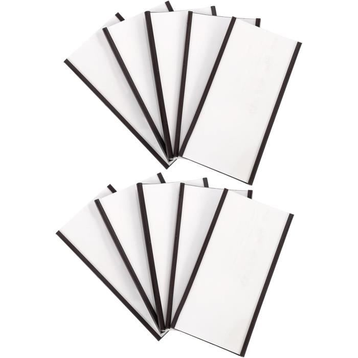 PATIKIL Porte-étiquettes magnétique 5,08 cm x 2,54 cm avec inserts en papier, 50 pièces - Étiquettes magnétiques pour classeur à tiroirs en C - Porte-cartes de données pour étagères en métal, tableaux PATIKIL Porte-étiquettes magnétique 5,08 cm x 2,54 cm avec inserts en papier, 50 pièces - Étiquettes magnétiques pour classeur à tiroirs en C - Porte-cartes de données pour étagères en métal, tableaux