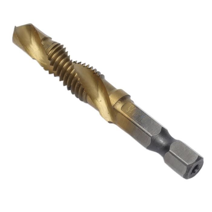 Lot De 3 Alésoirs Pour Tuyaux PPR - Tige Hexagonale 1/4", Revêtement Titane, Pour Plastique
