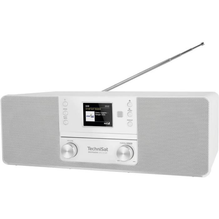 TechniSat DIGITRADIO 370 CD BT Radio-lecteur CD DAB+, FM CD blanc