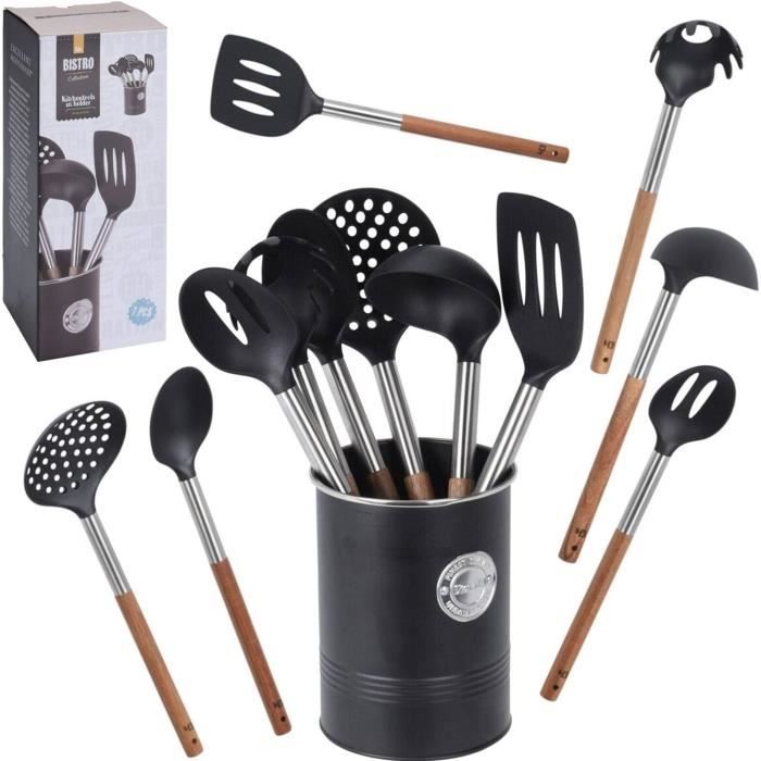 Set De 6 Ustensiles De Cuisine BIRAMBEAU - Inox 18% Chrome - Antiadhésif & Résistant