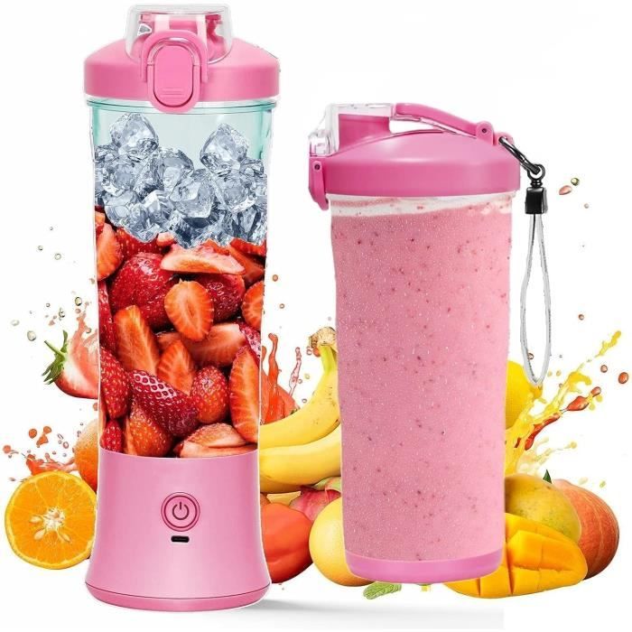 Blender Smoothie Maker Mélangeur Portable 600 Ml Mini Jug Blenders, Smoothie Maker To Go