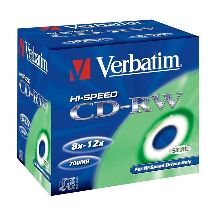Verbatim CD-RW 12x 700 Mo 10 pièce(s)