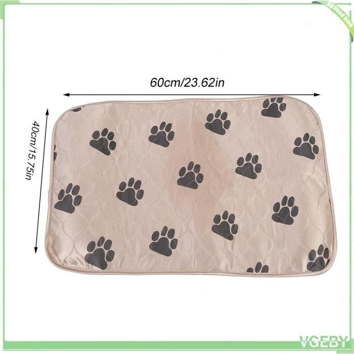 Meilleurs prix pour Tapis de pipi pour chien Tapis D'urine De Lit De Chien Réutilisable Imperméable Pee Pad Pour Les animalerie Marron 40x60cm