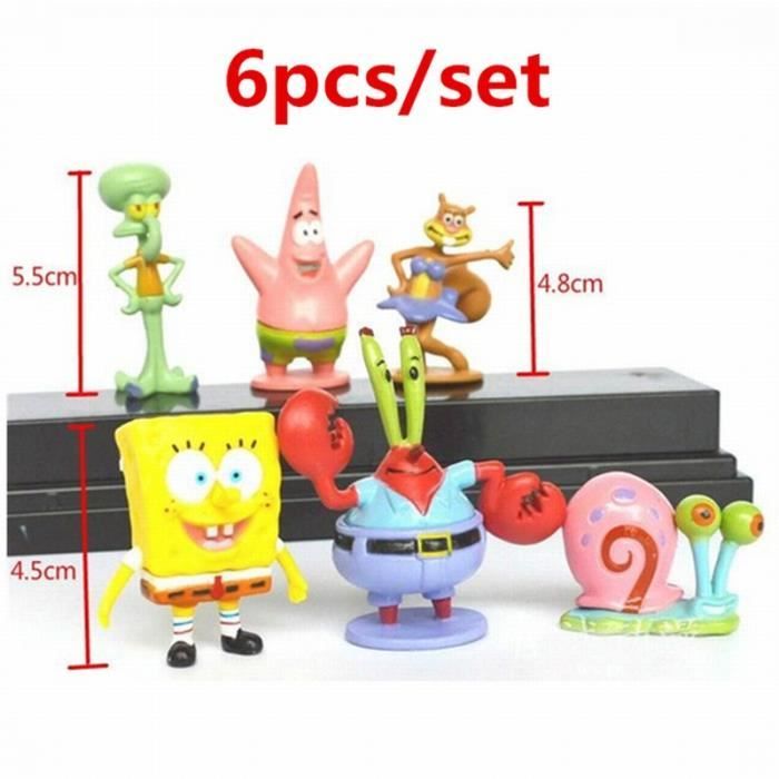 Comparer les prix de Décoration d'aquarium Personnage de dessin animé SpongeBob SquarePants Ornement d'aquarium en résine Décoration flottante 4