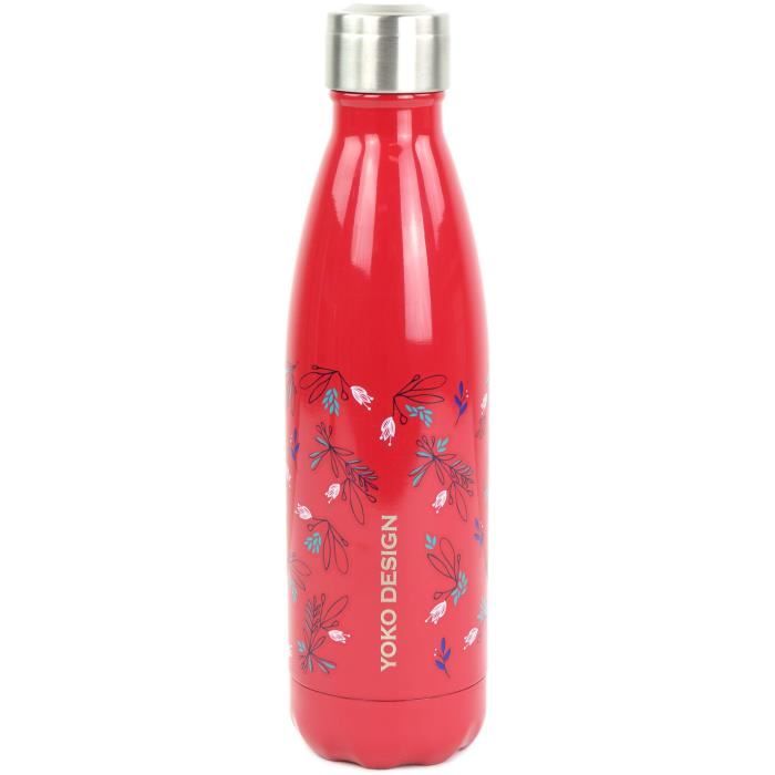 YOKO DESIGN - Bouteille isotherme de 500 ml motif Primavera Framboise