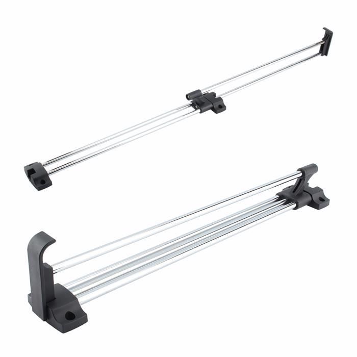 Tringle Télescopique Pour Placard En Acier - Extensible, Charge 50 Kg (30 Ou 50 Cm)