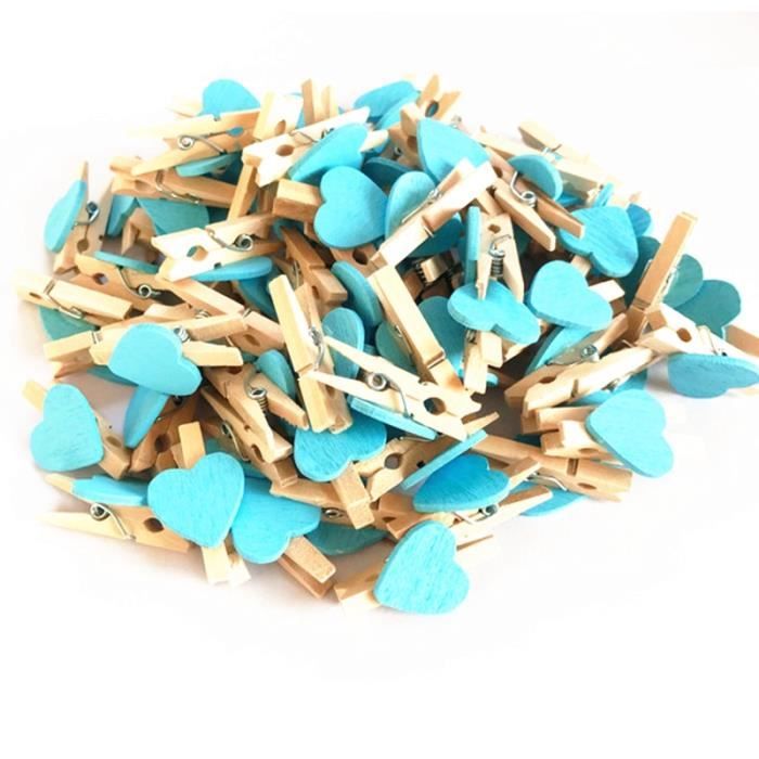 Lot De Mini Pinces à Linge En Bois Teinté Bronze - Longueur 25 Mm - Pour Scrapbooking, Décoration Mariage, Bricolage, Décoration Rustique - 6