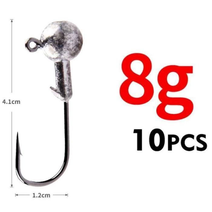 20 Hameçons Circulaires Haute Teneur En Carbone – Taille 3/0, Leaders 80lbs, Revêtus Inox, Pêche