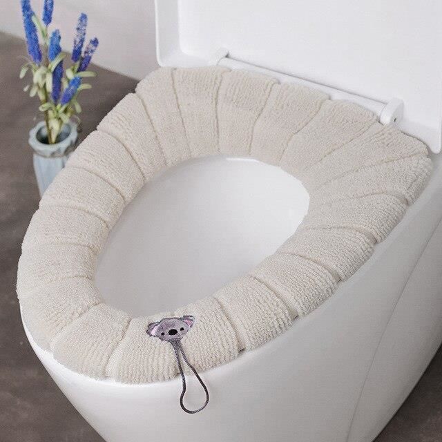 Abattant Wc,1PC Universel Siège De Toilette Couverture Chaud Doux Acrylique Lavable Tapis Décor
