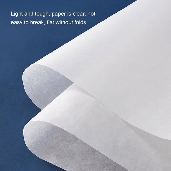 Rouleau Papier Calque 46m Haute Transparence Pour Couture Et Patron - Blanc Robuste