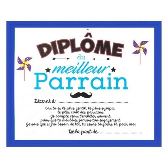 Gratuit Images Cadre Diplome Du Meilleur Parrain Achat Vente Accessoire dernière salutations